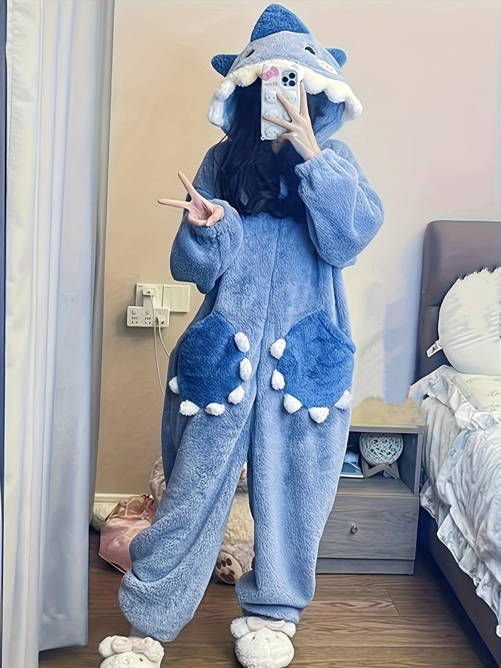Shark Hooded Kigurumi Onesie - Image 3