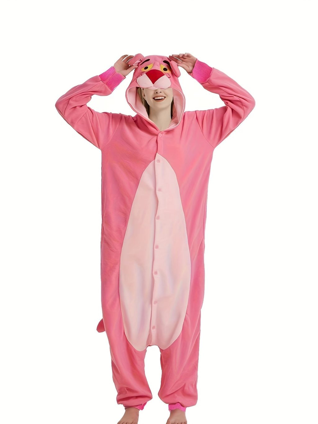 Leopard Pajama With Hood And Tail Kigurumi Onesie - Image 3