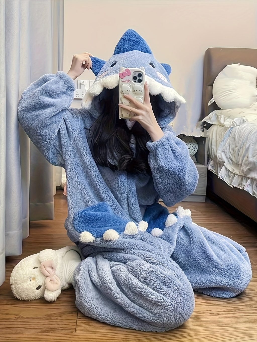 Shark Hooded Kigurumi Onesie - Image 6