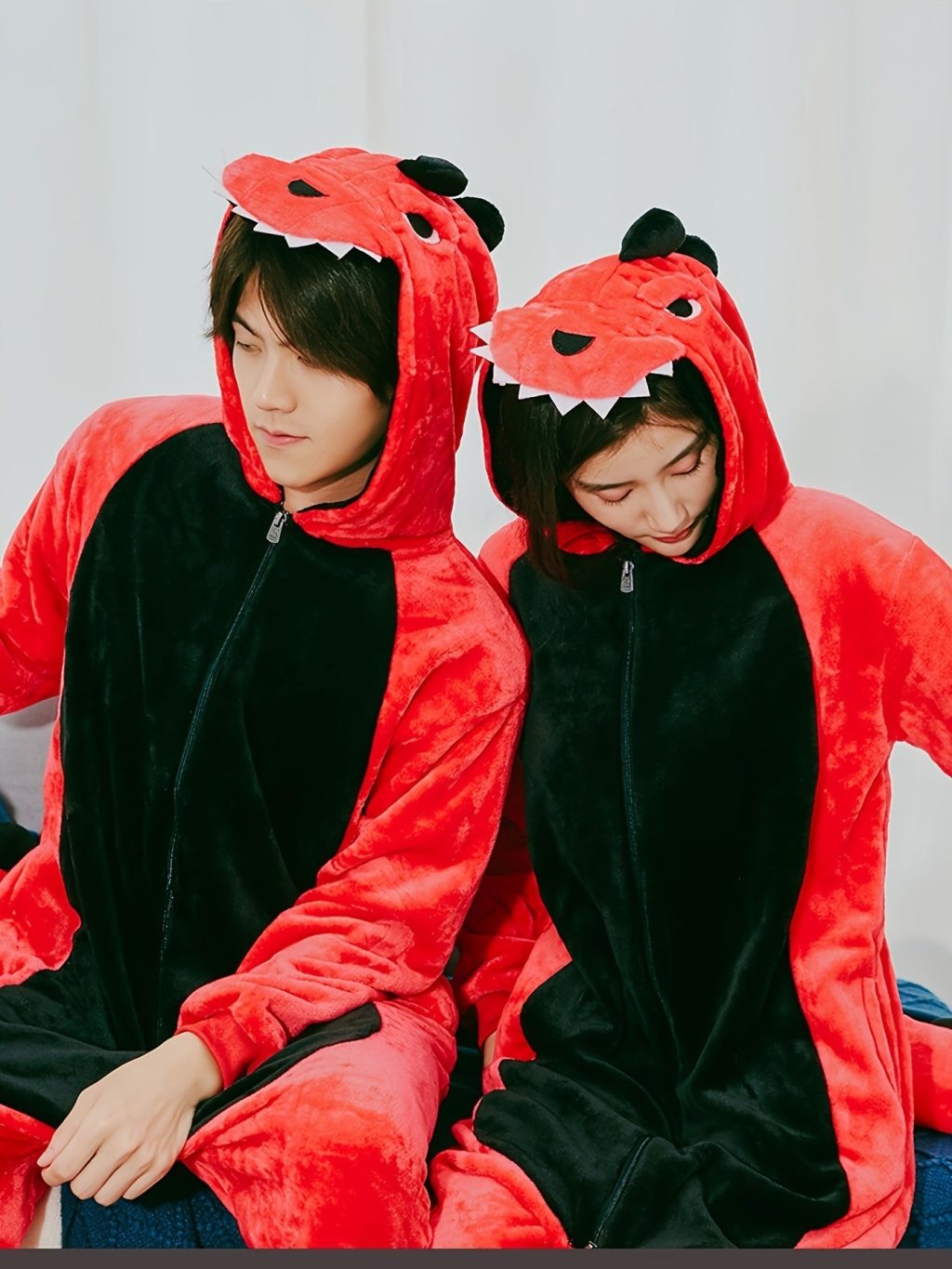 Flannel Dinosaur Animal Kigurumi Onesie