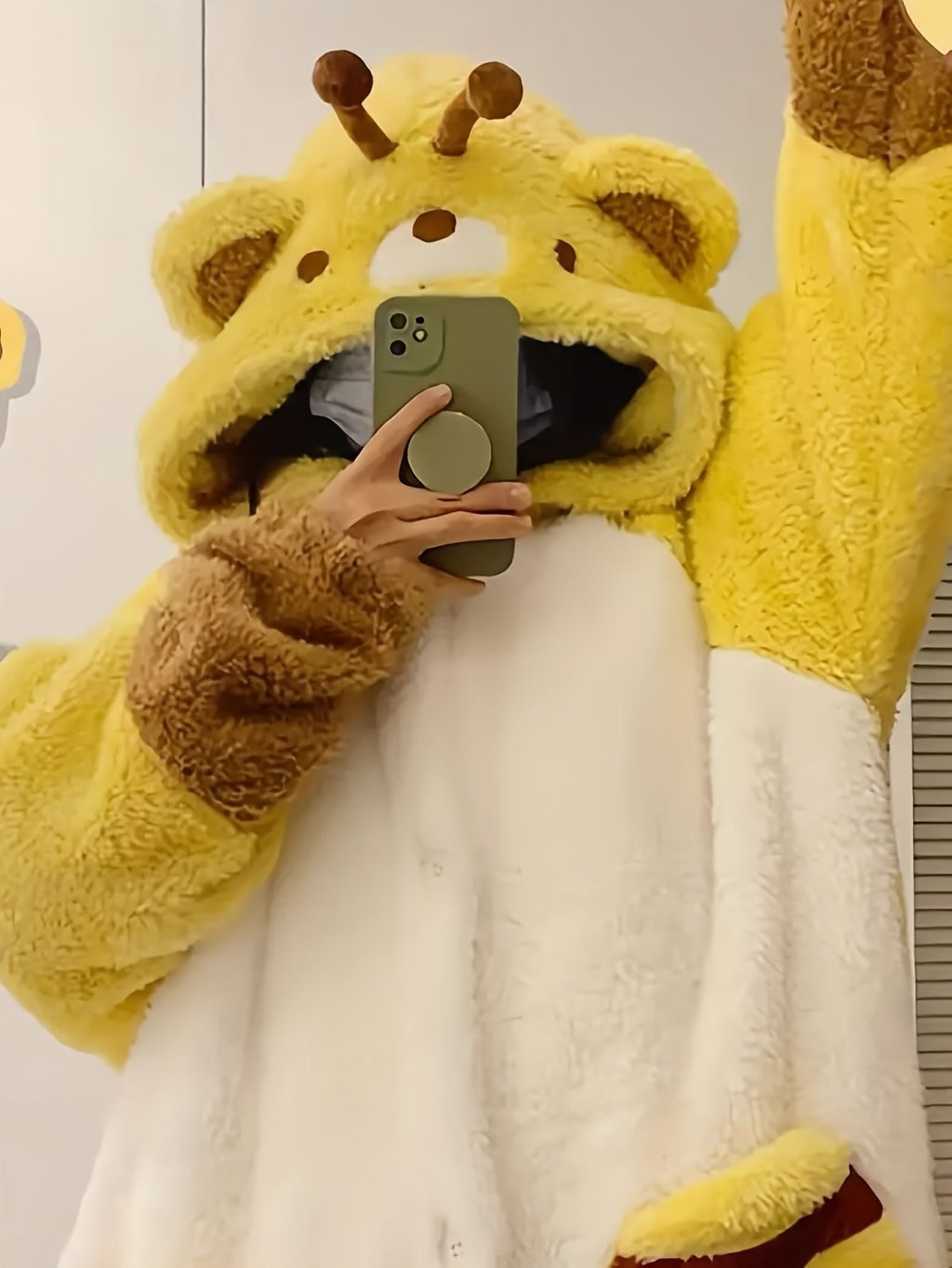 Coral Fleece Bee Onesie Kigurumi Onesie - Image 6