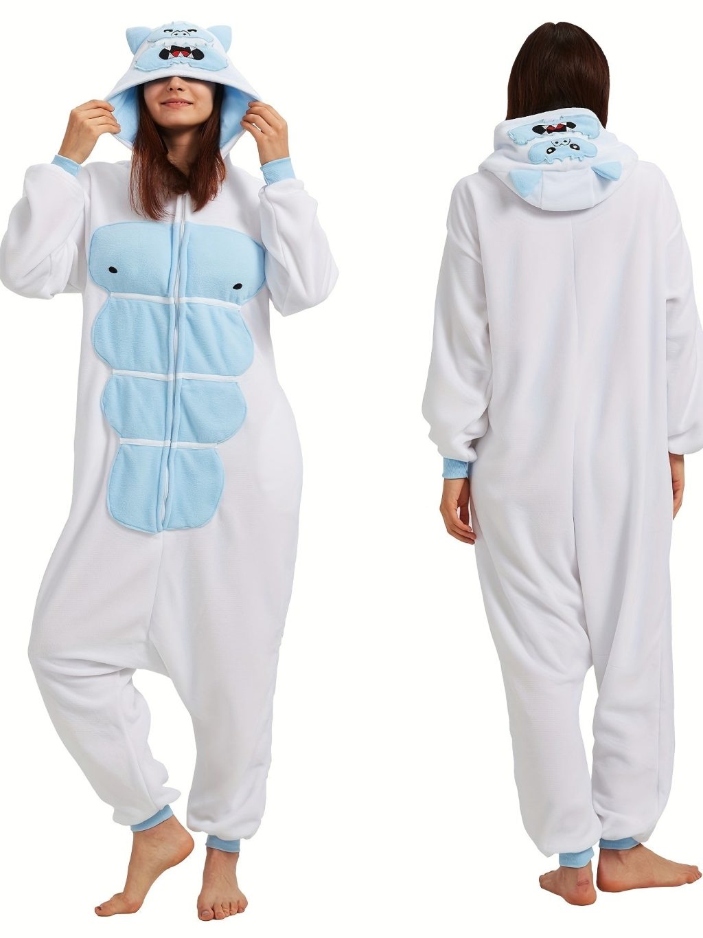 Cartoon Adult Snow Kigurumi Onesie - Image 3