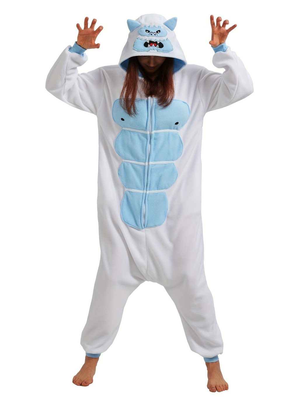 Cartoon Adult Snow Kigurumi Onesie - Image 4