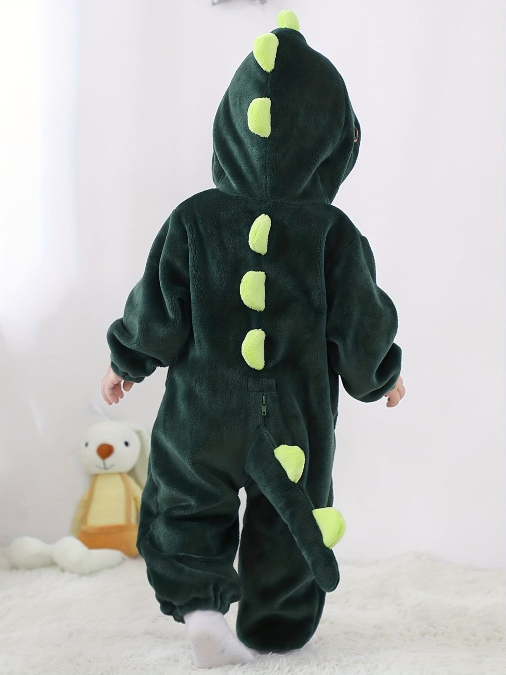 Adorable Cartoon Dinosaur Long Kigurumi Onesie - Image 8