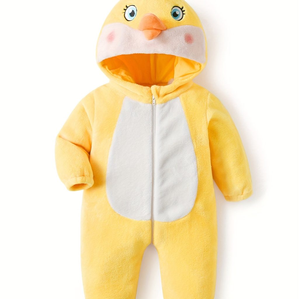 Unisex Babys Cozy Animal Print Kigurumi Onesie - Image 9