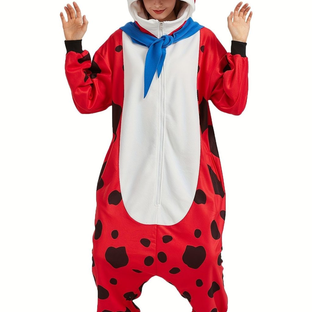 Adult Red Frop Kigurumi Onesise - Image 2