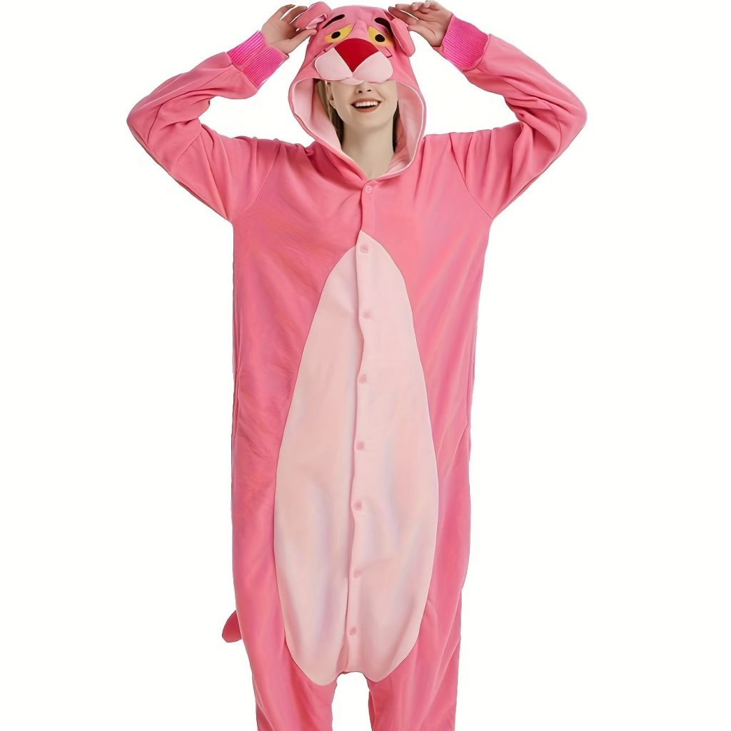 Leopard Pajama With Hood And Tail Kigurumi Onesie - Image 2