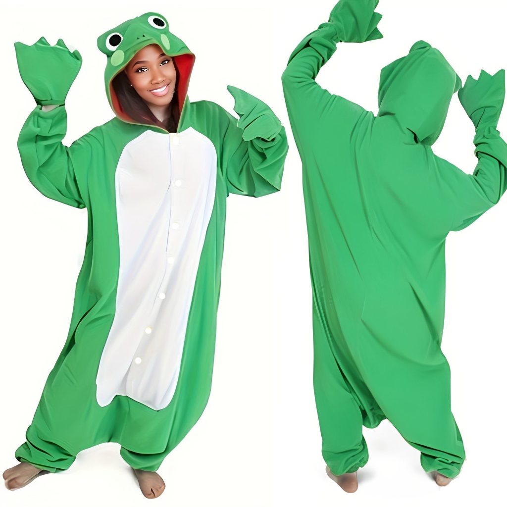 Green Frog Kigurumi Onesie - Image 3