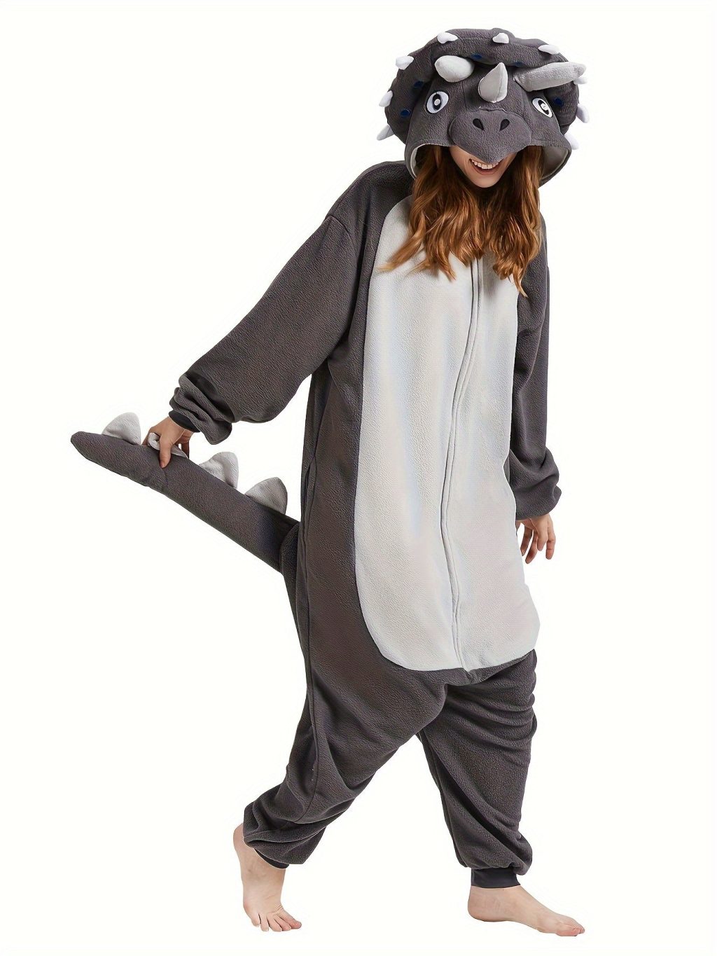 Unisex Adult Triceratops Kigurumi Onesie