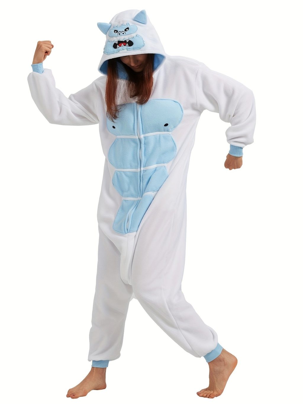 Cartoon Adult Snow Kigurumi Onesie - Image 5