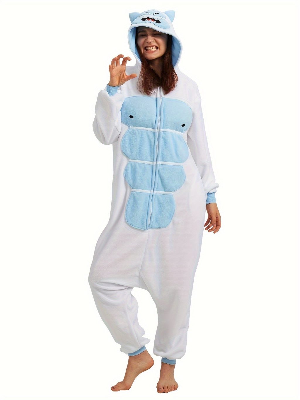 Cartoon Adult Snow Kigurumi Onesie - Image 7