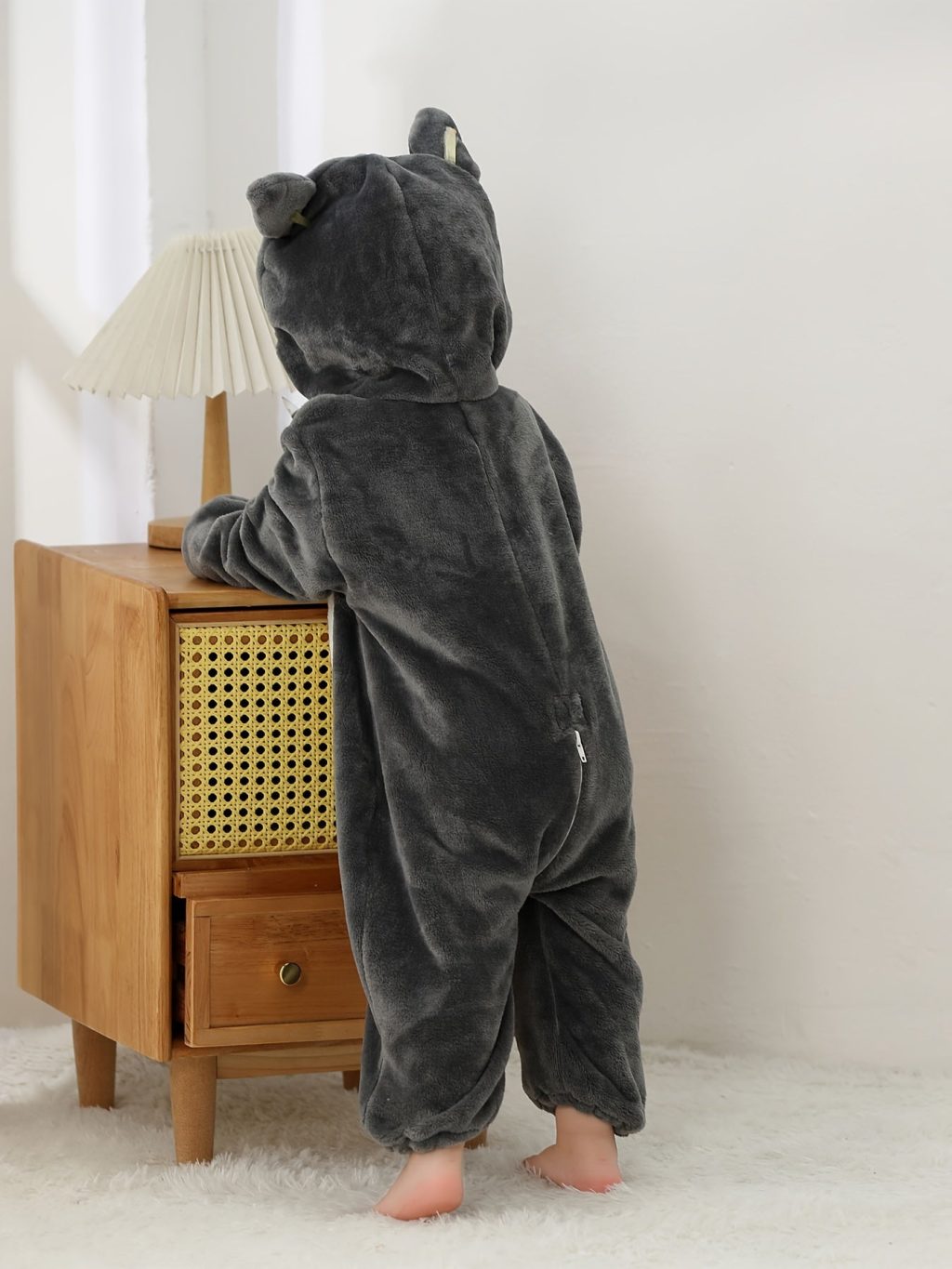 Baby Boys Cute Cartoon Raccoon Kigurumi Onesie - Image 4