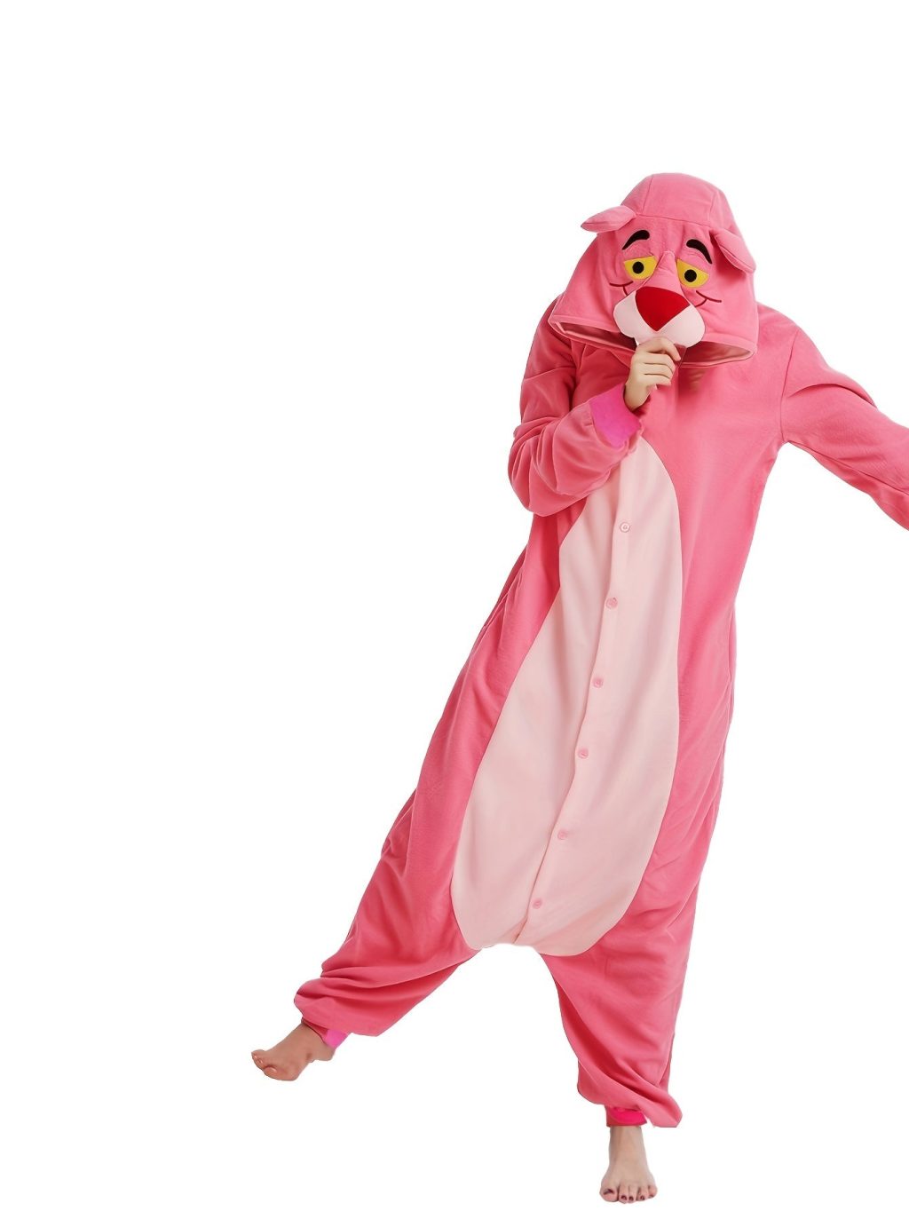 Leopard Pajama With Hood And Tail Kigurumi Onesie