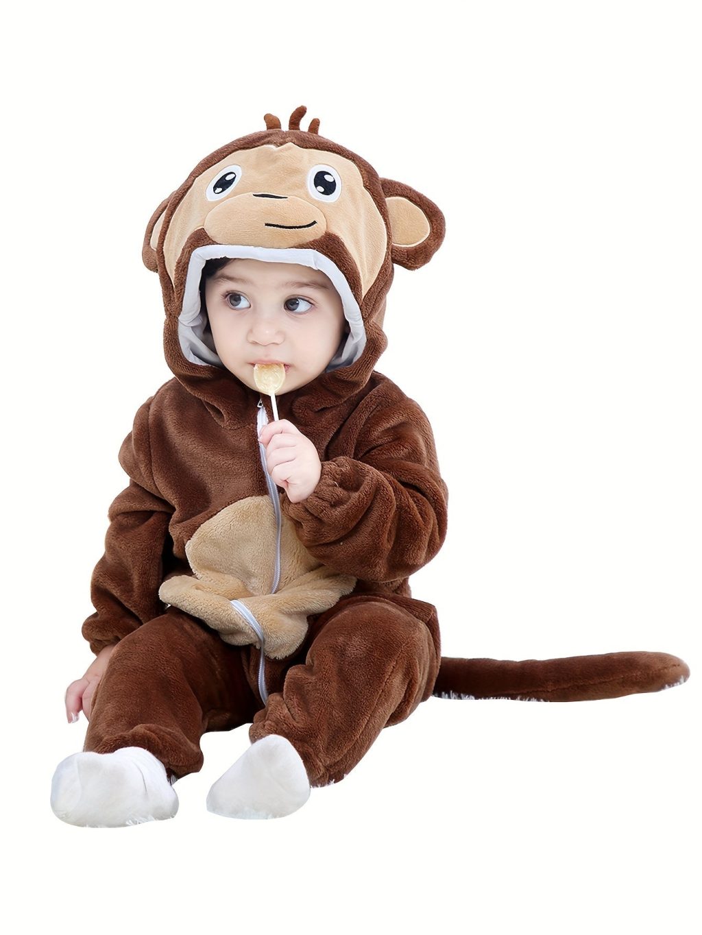 Toddler Cute Monkey Kigurumi Onesie - Image 5