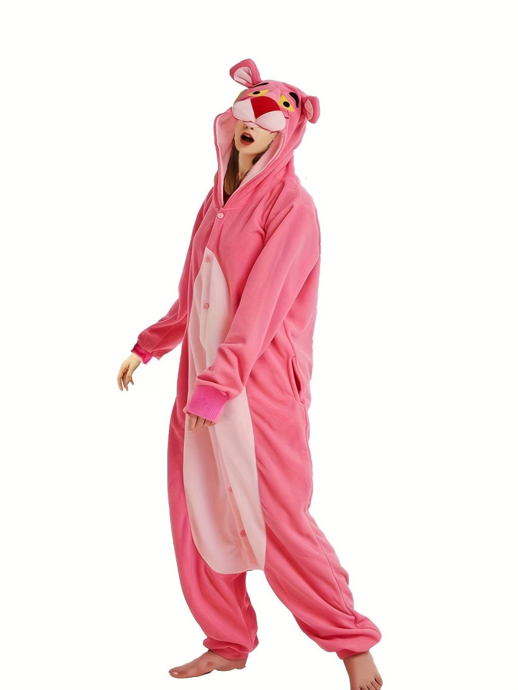 Leopard Pajama With Hood And Tail Kigurumi Onesie - Image 6