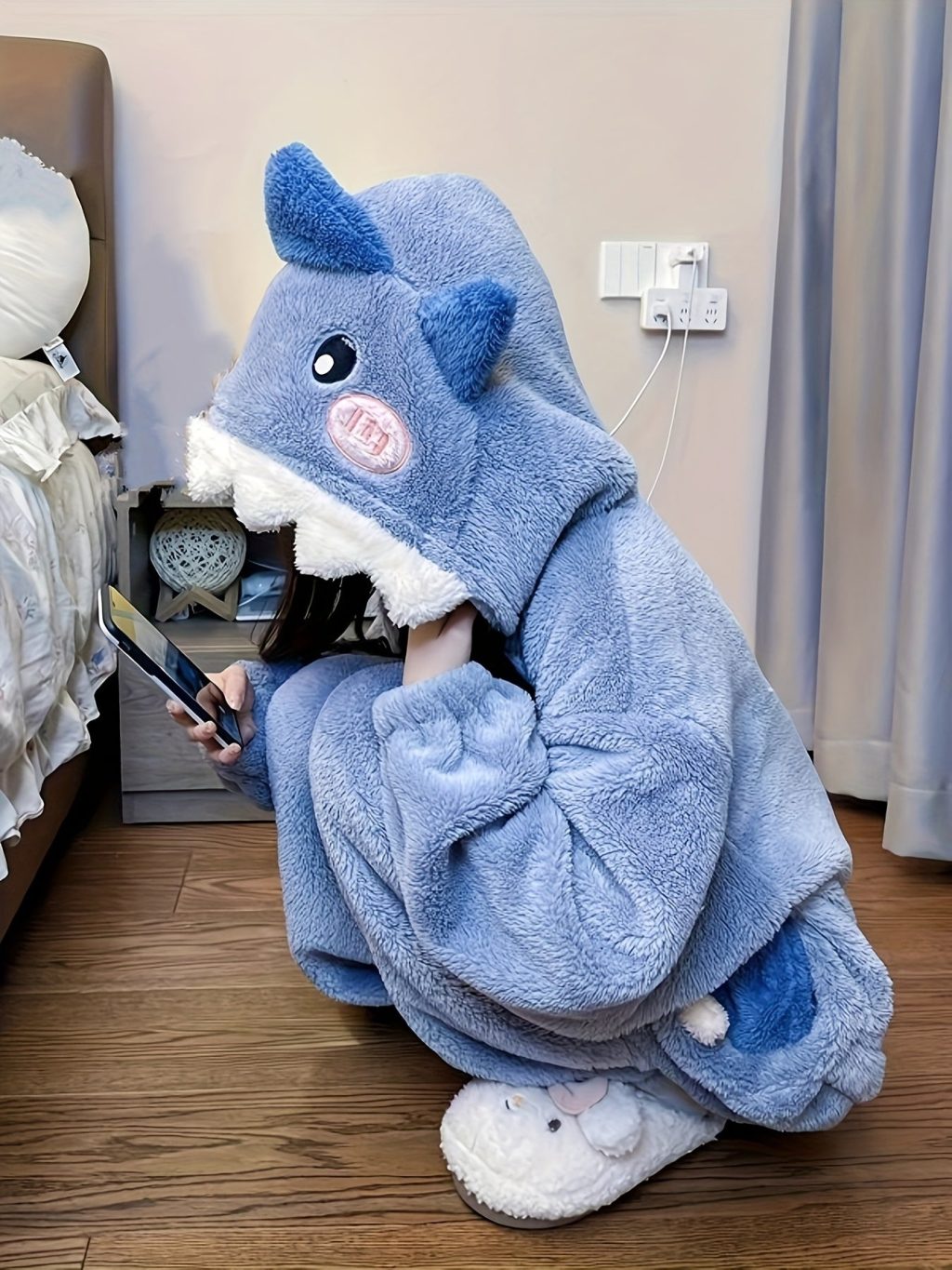 Shark Hooded Kigurumi Onesie - Image 5