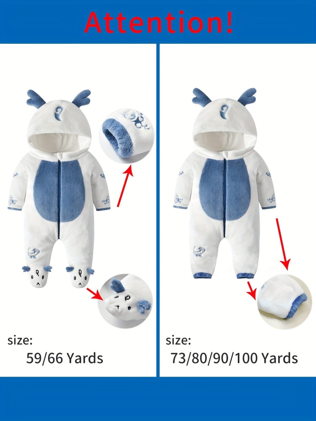 Adorable & Cozy Dragon Hooded Kigurumi Onesie - Image 5
