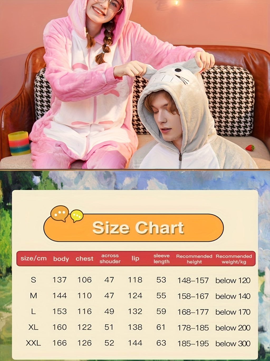 Cute Cartoon Thick Fuzzy Kigurumi Onesie - Image 6